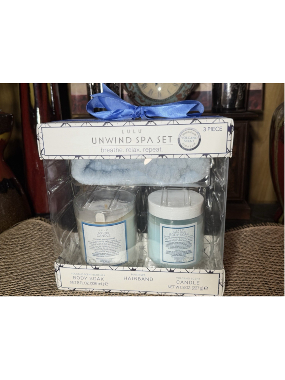 Lot of 2 Lulu Unwind 3-Piece Spa Sets (Volcano & White Citrus Scents) - Picture 3 of 6
